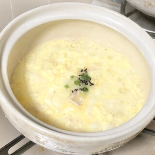 簡単⭐余った鍋の汁でシンプルな雑炊
